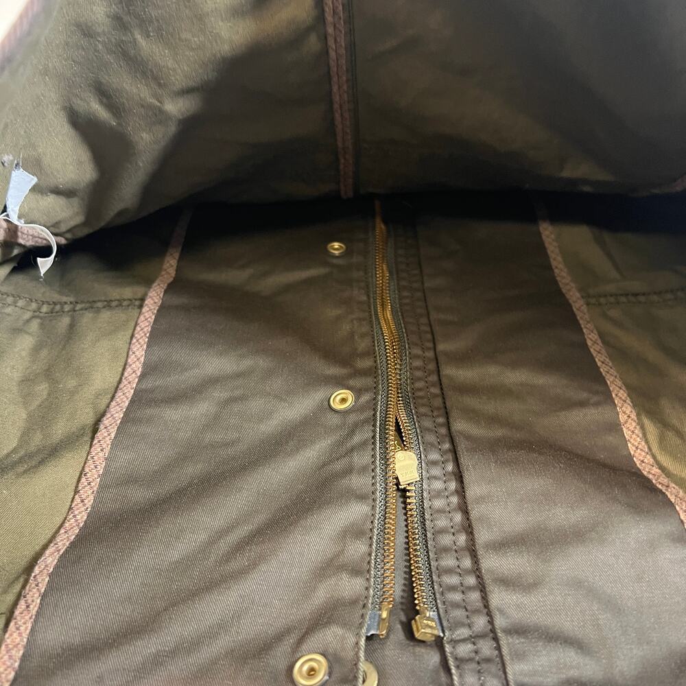 J Crew‎ Military Olive Green Button Gold Button Jacket Size S - Picture 8 of 16